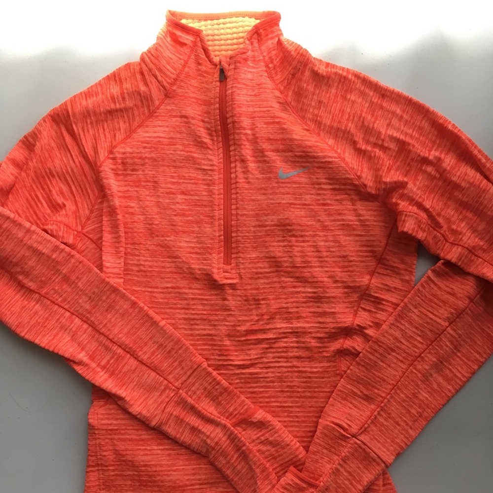 Orange Nike quarter zip